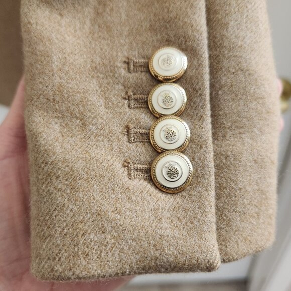 J. Crew Wool Hacking Blazer Camel Size 2 - Picture 9 of 13